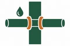 Waterproofing highlighted where a pipe passes through a wall