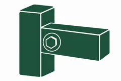 A bolt and washer at a timber joint